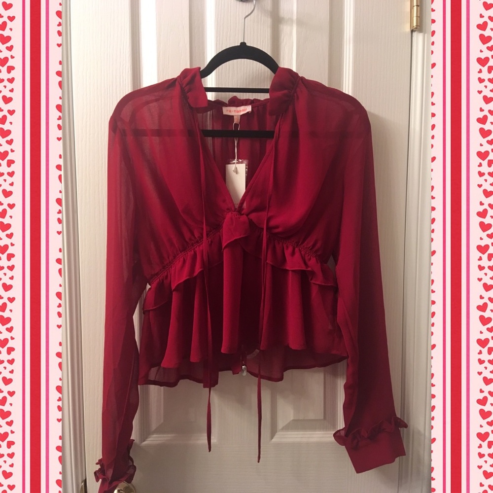 NWT Red Blouse